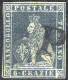 O 1851, 6 Crazie, Prima Emissione, Usato (Sass. 7) - Toscane