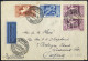 Cover 1938, Augusto, Aerogramma Da Napoli In Inghilterra Affrancata Con Sass.A108, 109 E Coppia 106 - Other & Unclassified