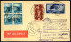 Cover 1949, Volo Con Pallone Aerostatico Bregenz 23.10.1949, Cartolina Con Affrancatura Italiana Da Milano 10.10.1949, A - Andere & Zonder Classificatie