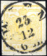 O 1850, 1 Kreuzer Goldgelb In Type I Auf Maschinenpapier, Gestempelt Wien, Befund + Signiert Seitz, ANK 1 I M / 320,- - Other & Unclassified