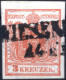 O 1850, 3 Kreuzer Dunkelzinnoberrot In Type Ia Mit WZ Teilen Und Plattenfehler "beschädigtes Zweite R In KREUZER" Und 3  - Other & Unclassified