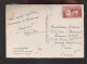 Andorre 1948-51 - YT 128 (o) Seul Au Verso D'une Carte Postale (3 Scans) - Cartas & Documentos