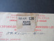 Jugoslawien 1938 König Peter II MeF Paketkarte Stempel Und Zettel Lebane Rücks. Weitere Stempel / Violette Stempel - Cartas & Documentos
