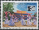 French Polynesia, 1996, Mi 509, "China '96" Stamp Exhibition, Beijing, Folklore Dancers, 1v + Block 21, MNH - Danse