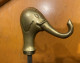 Delcampe - A Cane With A Pike Inside And A Heavy Brass Handle In The Shape Of An Elephant's Head. Europe. Around 1940. (H311) - Armes Blanches