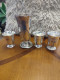 Lot Quatre Timbales Métal Argenté Atkins Brother Christofle Et Autre Orfèvre - Argenteria