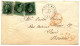 ETATS UNIS - 10 CTSX3 SUR LETTRE DE FORT WAYNE POUR LA FRANCE, 1862 - Lettres & Documents