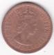 Ile Maurice , 2 Cents 1964 , Elizabeth II , En Bronze , KM# 32 - Maurice