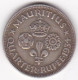 Ile Maurice 1/4 Rupee 1934 , George V , En Argent , KM# 15 - Mauricio