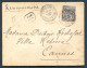 RC 26911 MONACO 1898 - 40c SUR LETTRE RECOMMANDÉE DE MONTÉ CARLO POUR CANNES - Cartas & Documentos