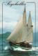 Seychelles Mahe Bateau Inter Island Schooner CPM + Timbre - Seychelles