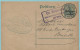 Postkarte 5 Centimes, Afst. MONS / BERGEN 02/10/1915 + Censuur MONS, Afz.: Wasmes - Occupazione Tedesca