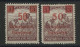 HONGRIE ARAD N° 15 + 15a Surcharges Type I Et II Neufs Sans Charnières ** (MNH) - Unused Stamps