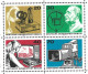 DEUTSCHE BUNDESPOST BERLIN - Mi 455 / 458 - 50 JAHRE DEUTSCHER RUNDFUNK - NEU - MNH MIT KLEINEN FEHLERN - LESEN - Bloques