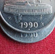 India 2 Coins Different 50 Paise 1990 N - Noida Mint, Small Mintmark And Large Mintmark KM# 69 *VT Inde Indies Indien - Inde