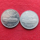 India 2 Coins Different 50 Paise 1990 N - Noida Mint, Small Mintmark And Large Mintmark KM# 69 *VT Inde Indies Indien - Inde