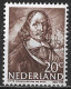 Bruine Vlekken In De 1e D Van NeDerland In 1943-44 Zeehelden 20 Cent Bruin NVPH 417 Postfris - Variétés Et Curiosités