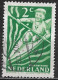 Groene Punt In De Linkerhand In 1948 Kinderzegels 2 + 2 Ct Groen NVPH 508 - Variedades Y Curiosidades