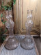 Anciens Grands Bougeoirs Chandelier Bouteilles Legras D&D Bte S.G.D.G / Candlestick - Verre & Cristal