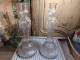 Delcampe - Anciens Grands Bougeoirs Chandelier Bouteilles Legras D&D Bte S.G.D.G / Candlestick - Vetro & Cristallo