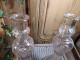 Delcampe - Anciens Grands Bougeoirs Chandelier Bouteilles Legras D&D Bte S.G.D.G / Candlestick - Glas & Kristall