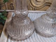 Delcampe - Anciens Grands Bougeoirs Chandelier Bouteilles Legras D&D Bte S.G.D.G / Candlestick - Glas & Kristall