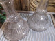 Delcampe - Anciens Grands Bougeoirs Chandelier Bouteilles Legras D&D Bte S.G.D.G / Candlestick - Vetro & Cristallo