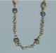 Delcampe - -COLLIER ANCIEN PERLES En ARGENT (testé) & Pierres LAPIS LAZULI? BIJOU ANCIEN    E - Necklaces/Chains