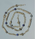 Delcampe - -COLLIER ANCIEN PERLES En ARGENT (testé) & Pierres LAPIS LAZULI? BIJOU ANCIEN    E - Necklaces/Chains