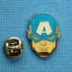 1 PIN'S /  ** MASQUE DE CAPTAIN AMÉRICA Steven « Steve » ROGERS / THE AVENGERS / MARVEL COMICS ** . (©Marvel ©Disney) - Cine