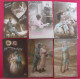 Lot De 6 Cartes Postales. Militaire Baiser Amour Pensée Couple Affection Bonne Année Guerre 14-18 - Collections & Lots