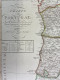 Charte Von Portugal.  Kupferstich-Karte. - Mapas Topográficas