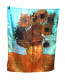 Unique Vincent Van Gogh Style Silky Feel Large Scarf - Two Different Sides - Scarves