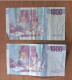 2 Billets 1000 Lire. - 1000 Lire