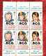 1967-BCG Antituberculeux Contre Tuberculose-Bloc 6 Timbre**Vignette Sanitaire-Erinnophilie-[E]Stamp-Sticker-Viñeta-Bollo - Tuberkulose-Serien