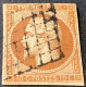 YT.13Ab Obl GRILLE ! TB, 1853 Empire Napoléon III, Non Dentelé 10c Type I Bistre-orange (better Postmark VF - 1853-1860 Napoléon III.