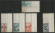 MONACO N° 319 à 323 Cote 12 € Neufs ** (MNH) Avec Bords De Feuille J. O. De Londres 1948 - Unused Stamps