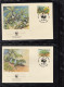 TONGA  1140-1143, 4 FDC, WWF, Weltweiter Naturschutz: Kurzkammleguan, 1990 - Tonga (1970-...)