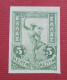 Stamps Greece  1901-1902 Mercury On Thin Paper In Imperforate Singles, Mint. 5 Lepta - Ongebruikt