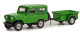 Greenlight - NISSAN PATROL 1972 + Remorque 1/4 Ton Réf. 32250-A Neuf 1/64 - Other & Unclassified