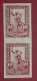 Stamps Greece  1901-1902 10l Fl Mercury On Thin Paper In U/m Imperforate Vertical Pair. (Hellas 174Aa).** - Neufs