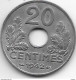 France 20 Centimes  1942  Km  900.1   Xf+  !!! - 20 Centimes