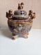 Brule Parfum En Porcelaine Japonais Satsuma Hauteur 17 Cm - Art Asiatique