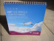 Avion / Airplane /  QATAR ARWAYS / Calendrier De Bureau / 2021 - Geschenke