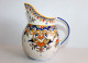 JOLI ANCIEN BROC, CARAFE CRUCHE VERSEUSE PICHET En FAIENCE EMAILLÉE, STYLE ROUEN / ART DECORATIF FRANCAIS (0901.3) - Andere & Zonder Classificatie