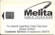 Malta - Maltacom - Melita Cable Television, SC5, Cn.37881, 03.1992, 20U, 10.875ex, Used - Malte