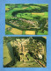 England Northumberland Warkworth On The River Coquet 2 Postcards ( Airfotos ) - Other & Unclassified