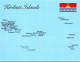 Delcampe - 20-1-2024 (1 X 3) Flags & Map - 3 Postcards - (Pacific Region) French Polynesia & Futuna + Kiribati Island - Autres & Non Classés