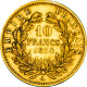 Second Empire - 10 Francs Napoléon III Petit Module 1854 Paris - 10 Francs (oro)