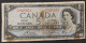 Canadá – Billete Banknote De 5 Dollars – 1954 - Canada